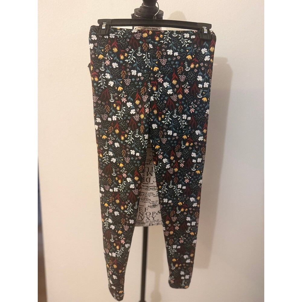 picapino Floral boho fleece lined Leggings Size 12